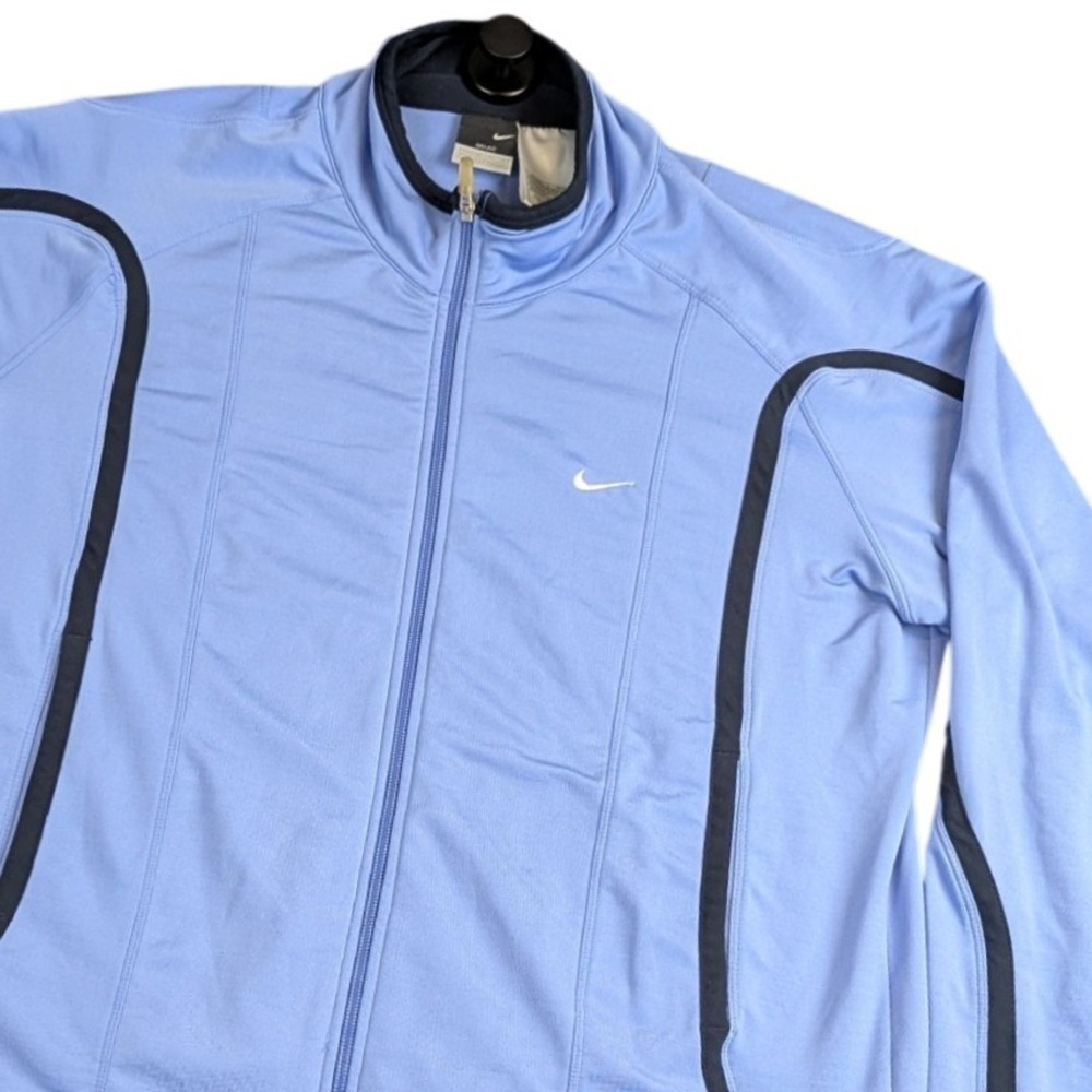 Nike Dri-FIT Full Zip Track Jacket Periwinkle Blue Navy‎ XL(16-18) Girls Women